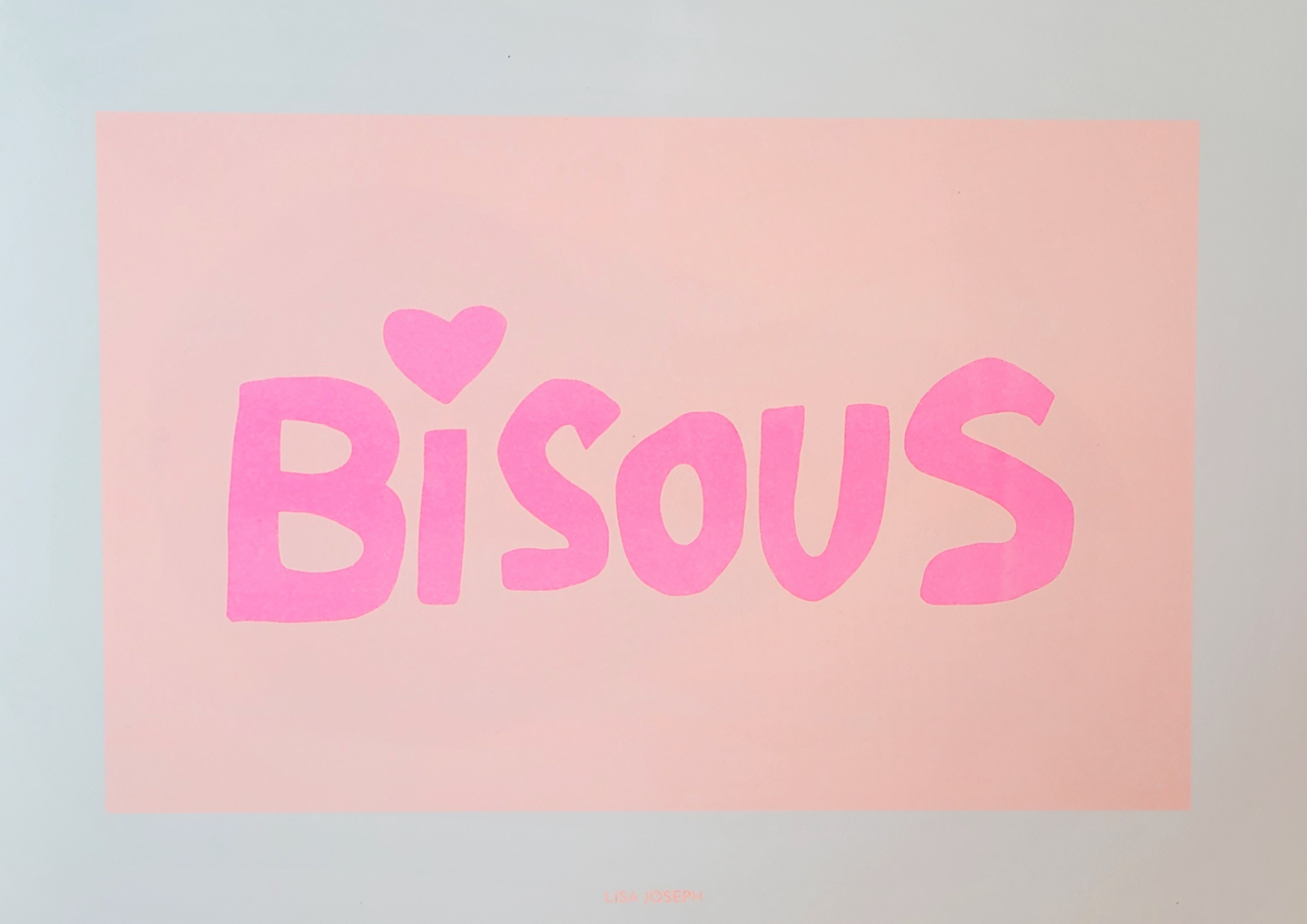 Affiche A3 BISOUS