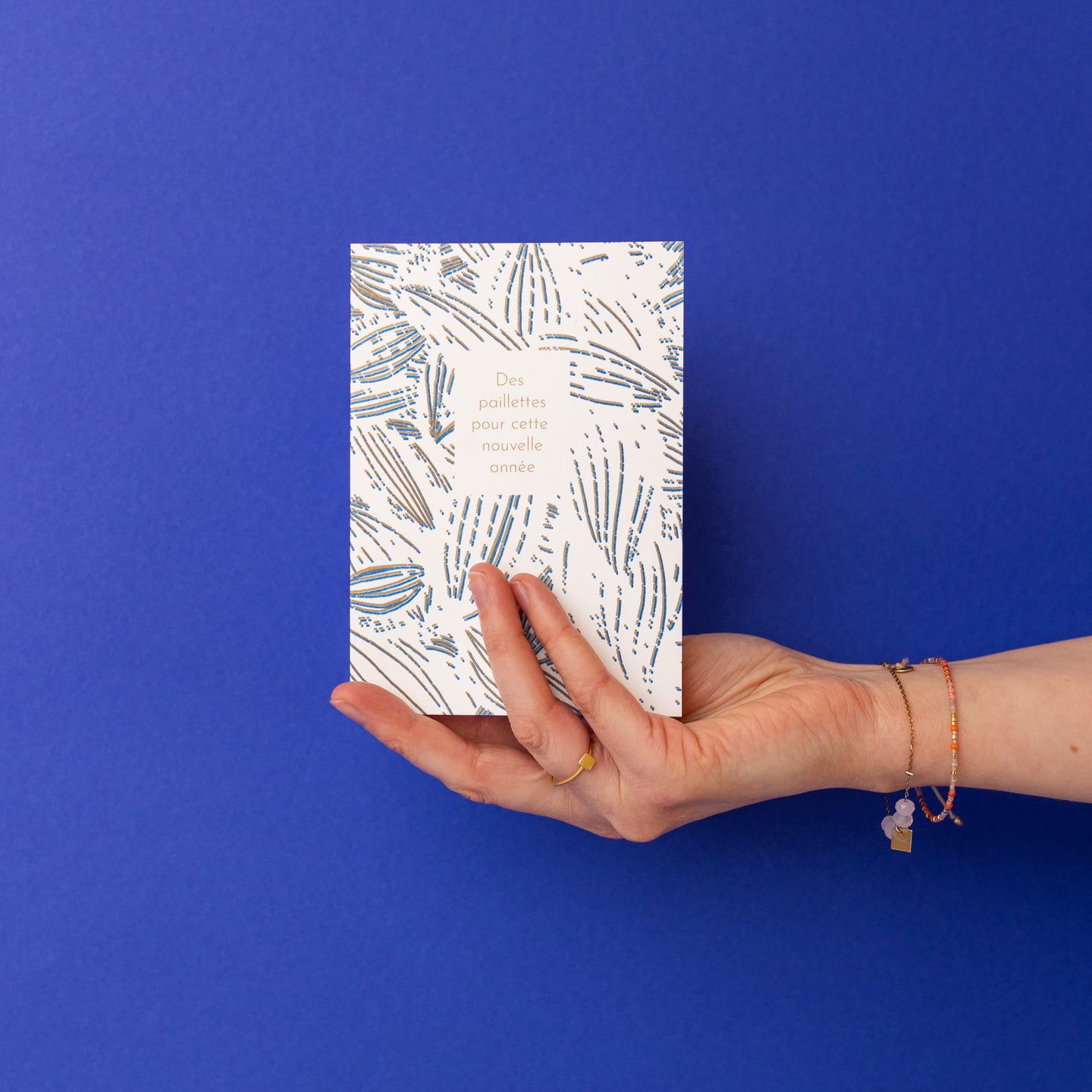 Carte Des paillettes pour cette nouvelle année