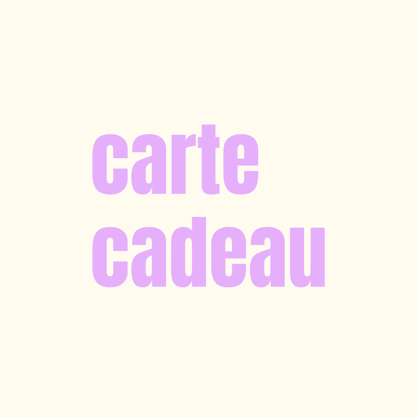 Carte Cadeau
